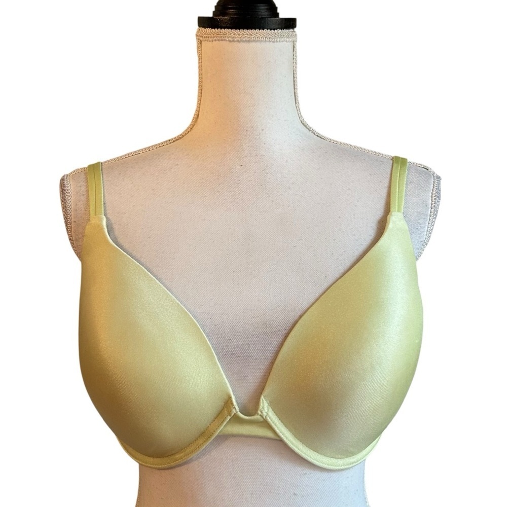 NWT Ambrielle Mystique Plunge Extreme Push Up Bra Women’s SZ 36DD in Celery